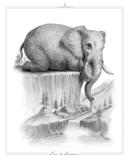 L'eau de LaVasseur - Drawing - SOLD