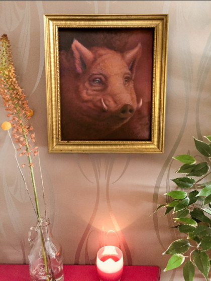 Boar - Oil Painting - SOLD