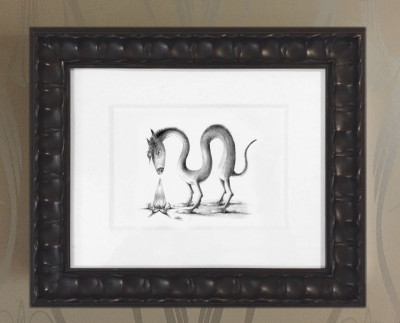 Deluxe Dromedary - Pencil Drawing - SOLD