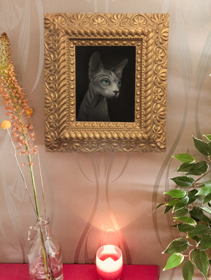 Sphynx - Oil Painting - SOLD