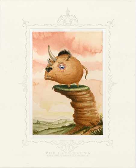 The Last Rhino - Watercolor Study - SOLD